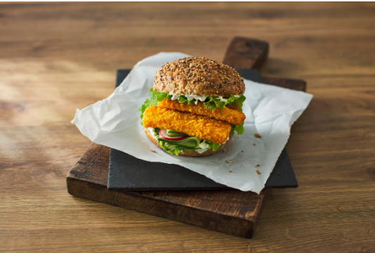Fridge stocked with frozen battered food