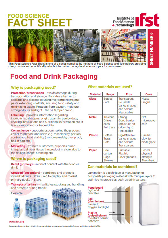 Food Science Fact Sheet on Food Allergy